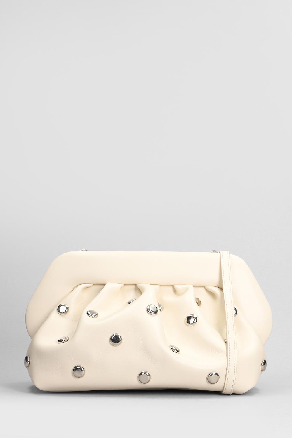 Deliberti THEMOIRè Pochette bios beads in ecopelle beige cod. 405907 - Deliberti The Luxury Shopping