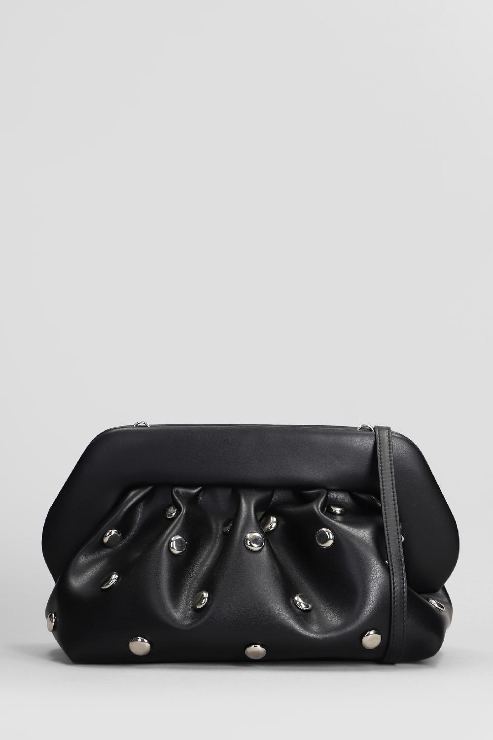 Deliberti THEMOIRè Pochette bios beads in ecopelle nera cod. 405906 - Deliberti The Luxury Shopping