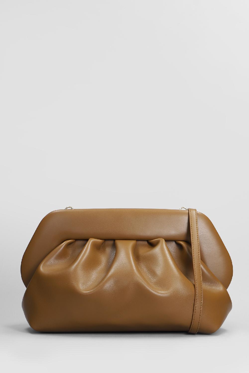 Deliberti THEMOIRè Pochette bios vegan fabric in ecopelle cuoio naturale cod. 405899 - Deliberti The Luxury Shopping