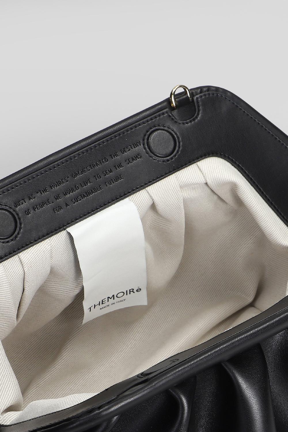 Deliberti THEMOIRè Pochette Bios Vegan Fabric In Ecopelle Nera Cod. 405896 - Deliberti The Luxury Shopping