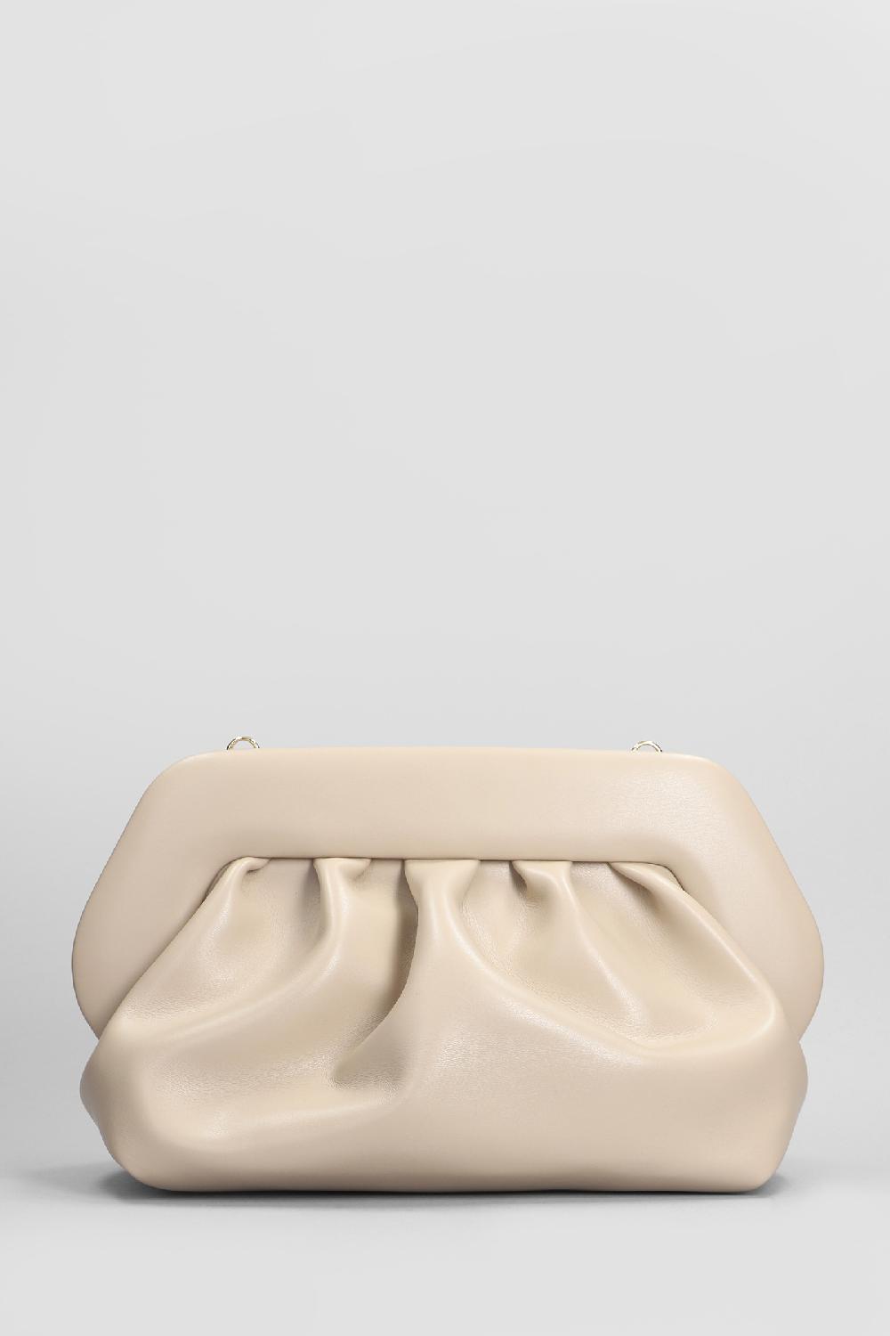 Deliberti THEMOIRè Pochette Bios Vegan Fabric In Ecopelle Taupe Cod. 405897 - Deliberti The Luxury Shopping