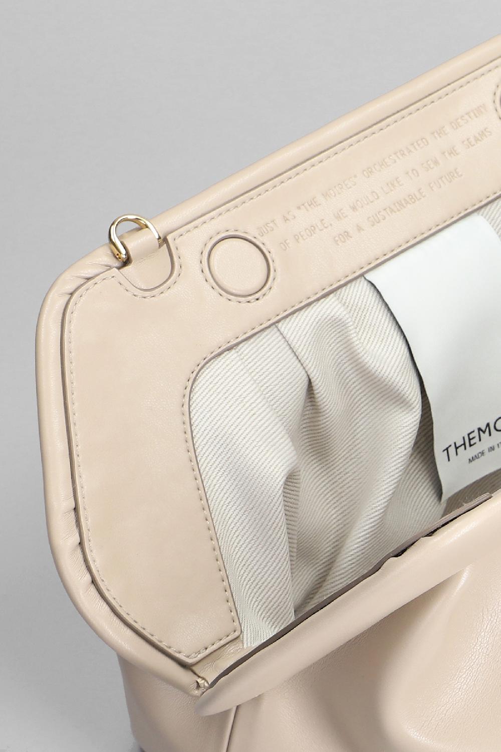 Deliberti THEMOIRè Pochette Bios Vegan Fabric In Ecopelle Taupe Cod. 405897 - Deliberti The Luxury Shopping