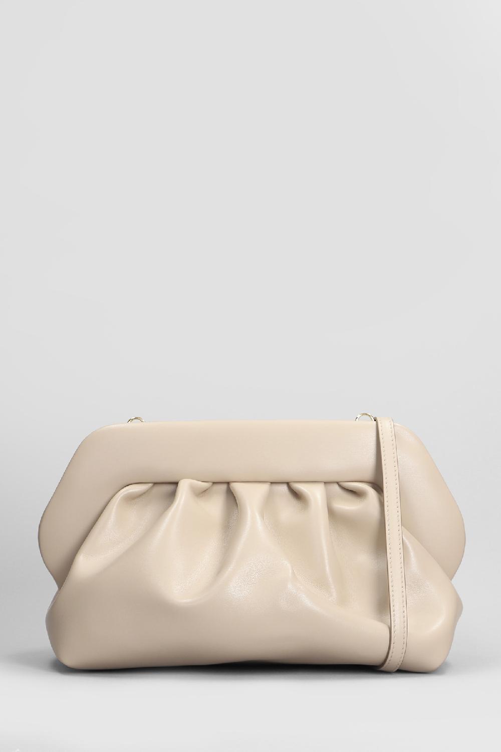 Deliberti THEMOIRè Pochette bios vegan fabric in ecopelle taupe cod. 405897 - Deliberti The Luxury Shopping