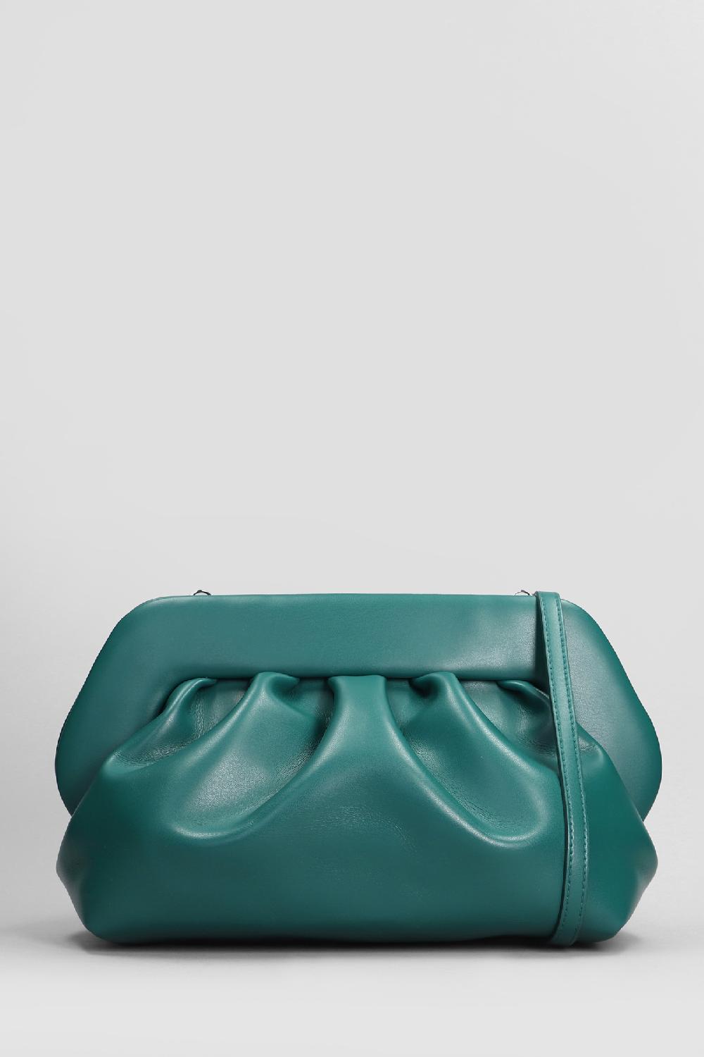 Deliberti THEMOIRè Pochette bios vegan fabric in ecopelle verde cod. 405898 - Deliberti The Luxury Shopping