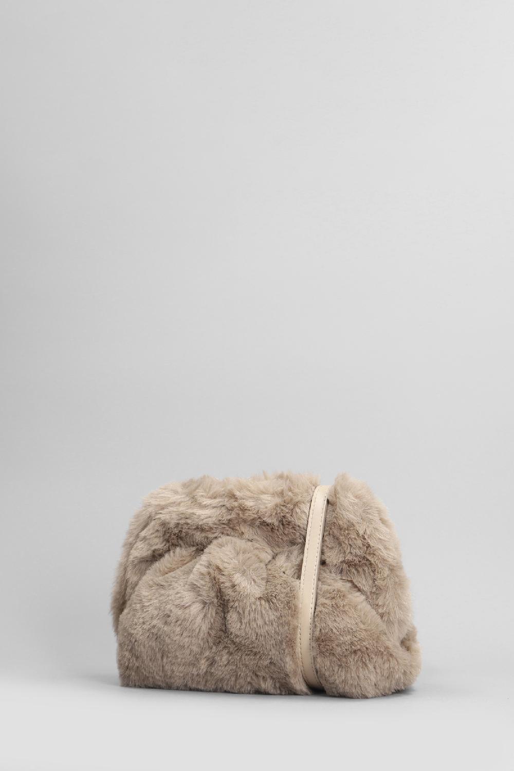 Deliberti THEMOIRè Pochette Gea Fur In Poliestere Taupe Cod. 405911 - Deliberti The Luxury Shopping