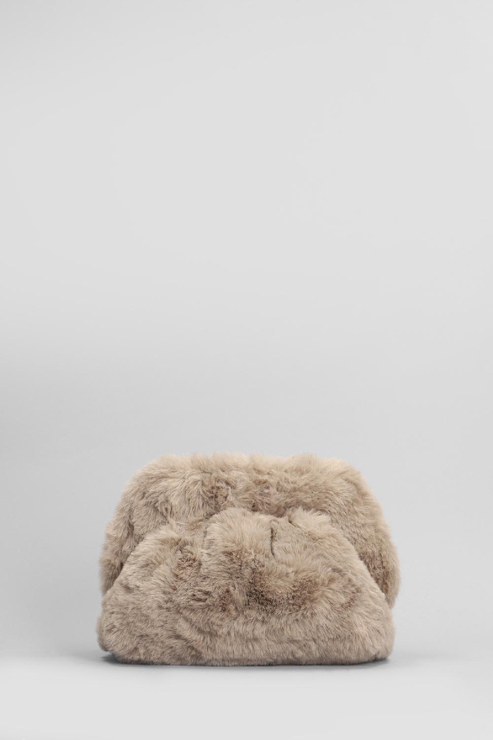 Deliberti THEMOIRè Pochette Gea Fur In Poliestere Taupe Cod. 405911 - Deliberti The Luxury Shopping