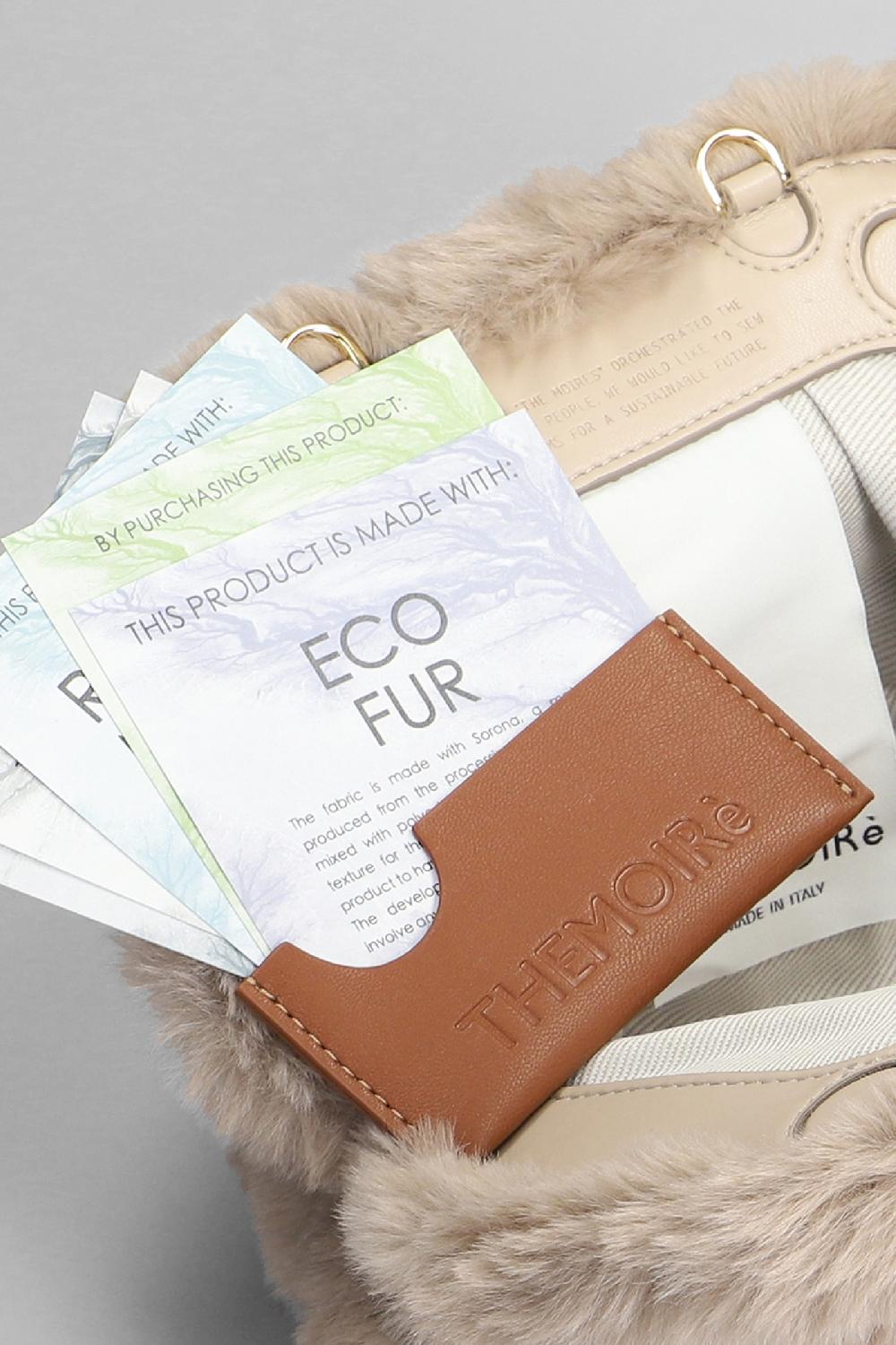 Deliberti THEMOIRè Pochette Gea Fur In Poliestere Taupe Cod. 405911 - Deliberti The Luxury Shopping