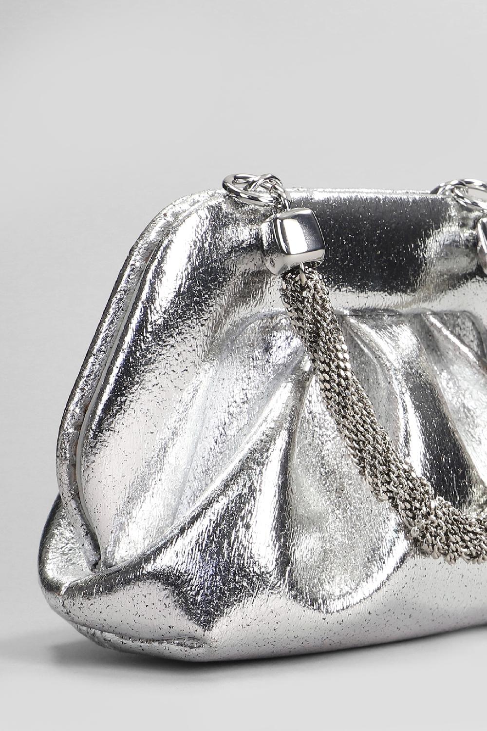 Deliberti THEMOIRè Pochette Gea Palma In Ecopelle Argento Cod. 405902 - Deliberti The Luxury Shopping