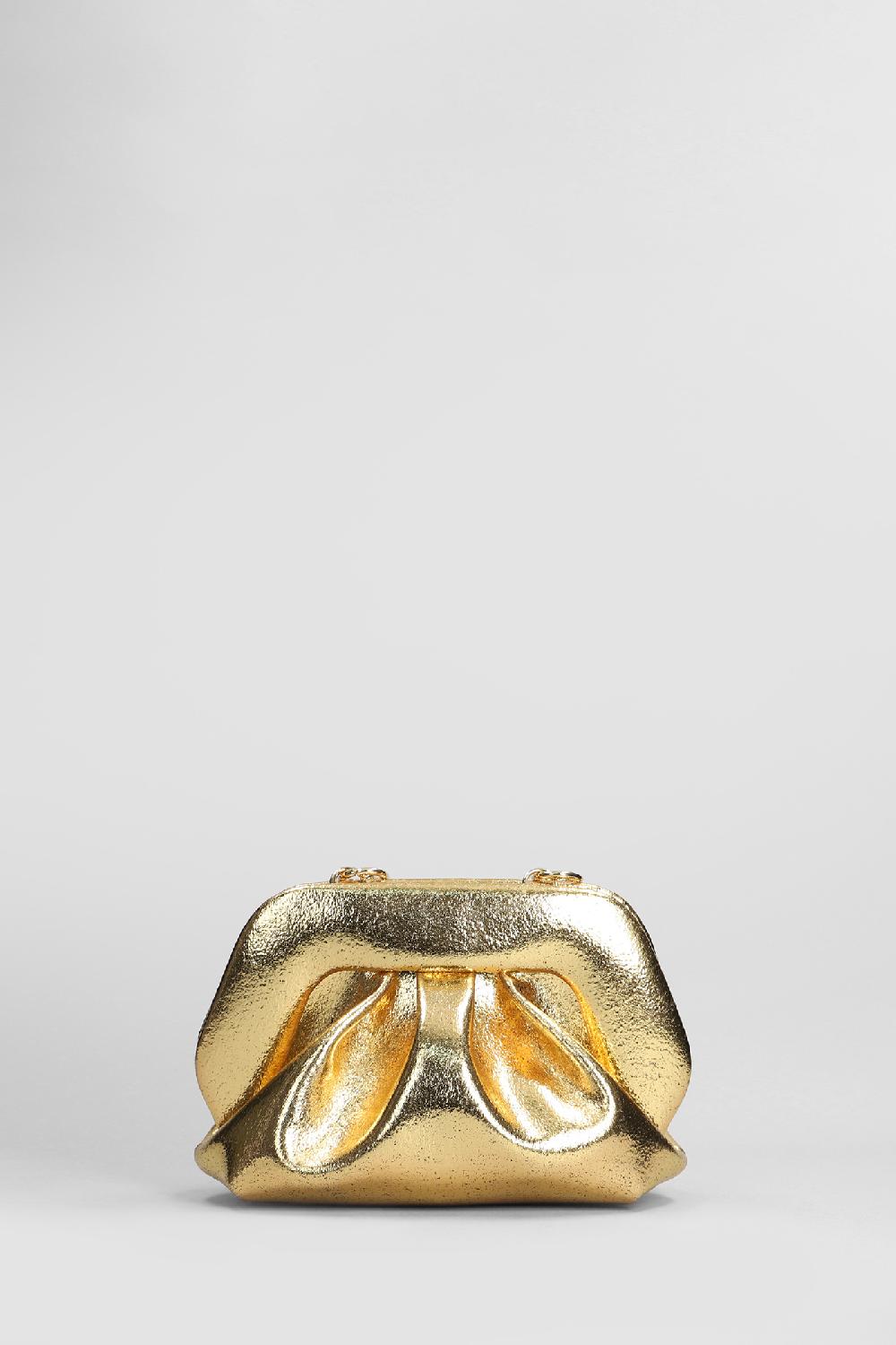 Deliberti THEMOIRè Pochette Gea Palma In Ecopelle Oro Cod. 405903 - Deliberti The Luxury Shopping