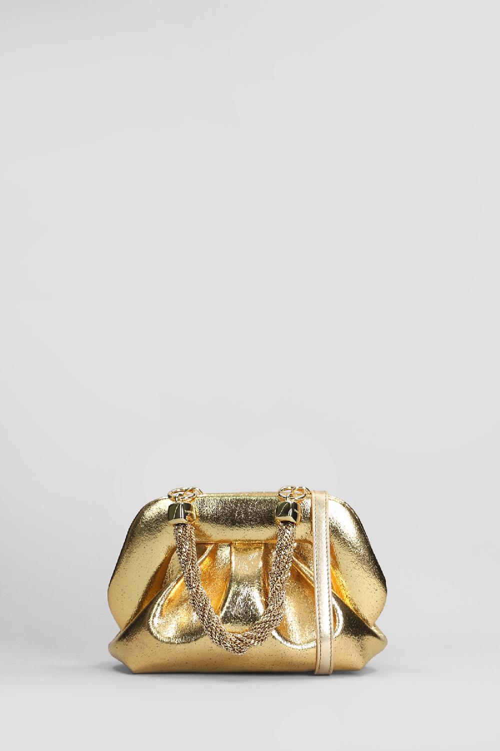 Deliberti THEMOIRè Pochette gea palma in ecopelle oro cod. 405903 - Deliberti The Luxury Shopping