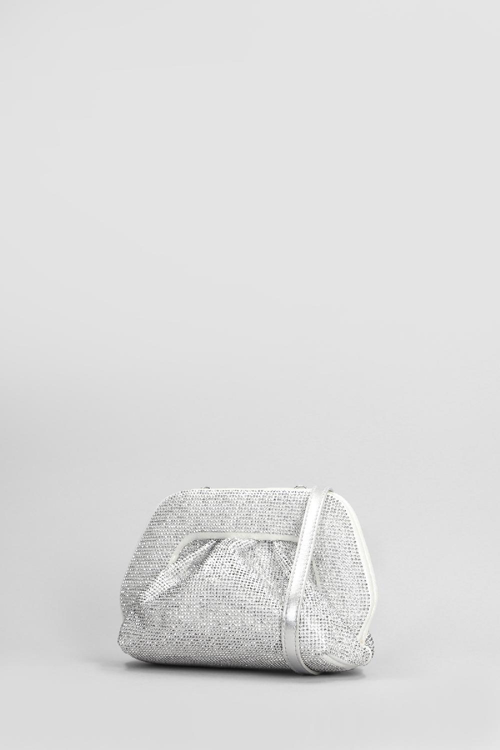 Deliberti THEMOIRè Pochette Gea Strass In Ecopelle Argento Cod. 405887 - Deliberti The Luxury Shopping