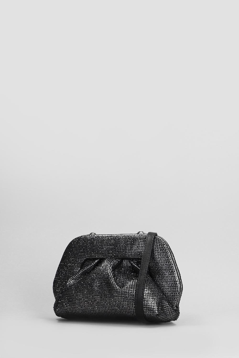 Deliberti THEMOIRè Pochette Gea Strass In Ecopelle Nera Cod. 405886 - Deliberti The Luxury Shopping