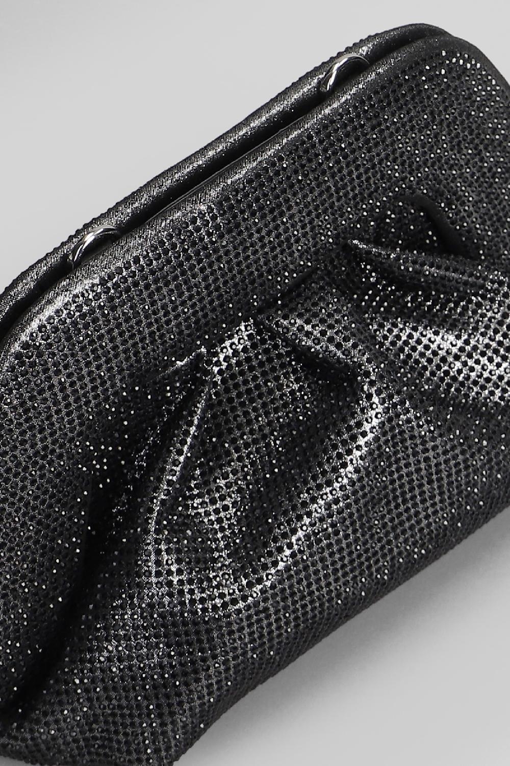 Deliberti THEMOIRè Pochette Gea Strass In Ecopelle Nera Cod. 405886 - Deliberti The Luxury Shopping