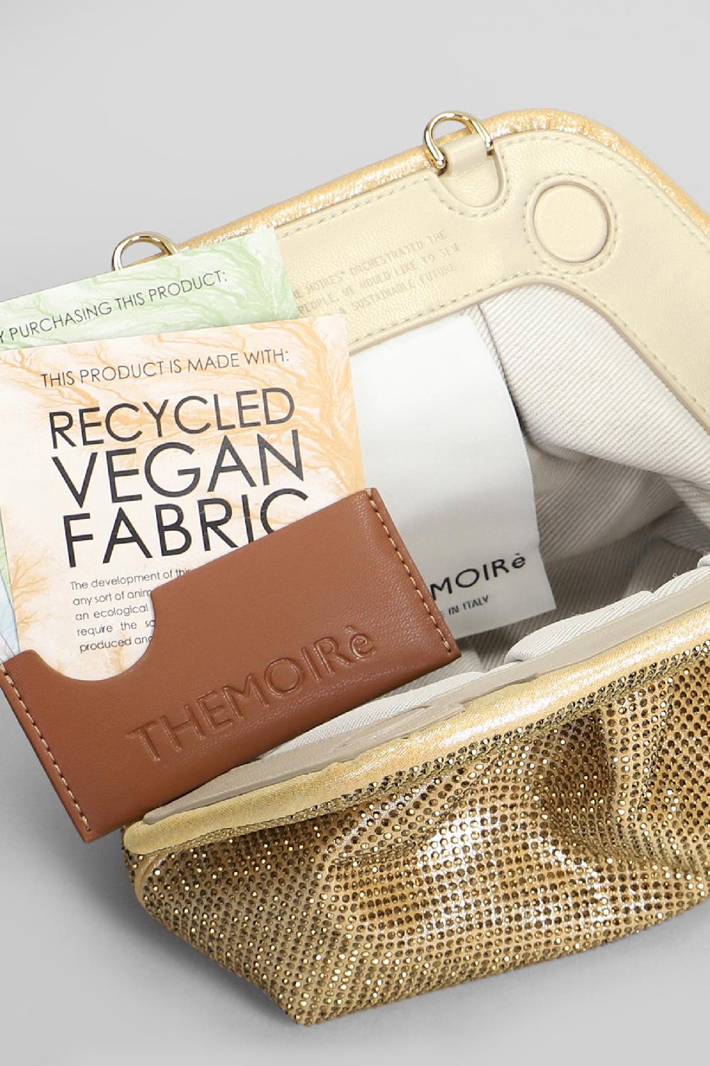 Deliberti THEMOIRè Pochette Gea Strass In Ecopelle Oro Cod. 405888 - Deliberti The Luxury Shopping