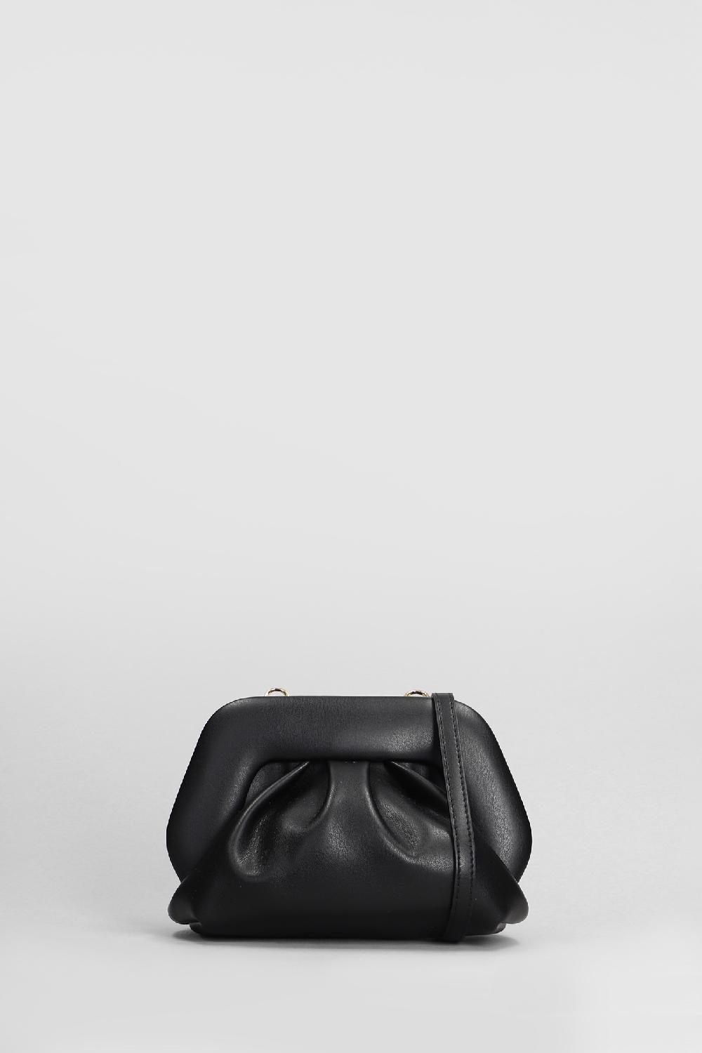 Deliberti THEMOIRè Pochette gea vegan fabric in ecopelle nera cod. 405892 - Deliberti The Luxury Shopping