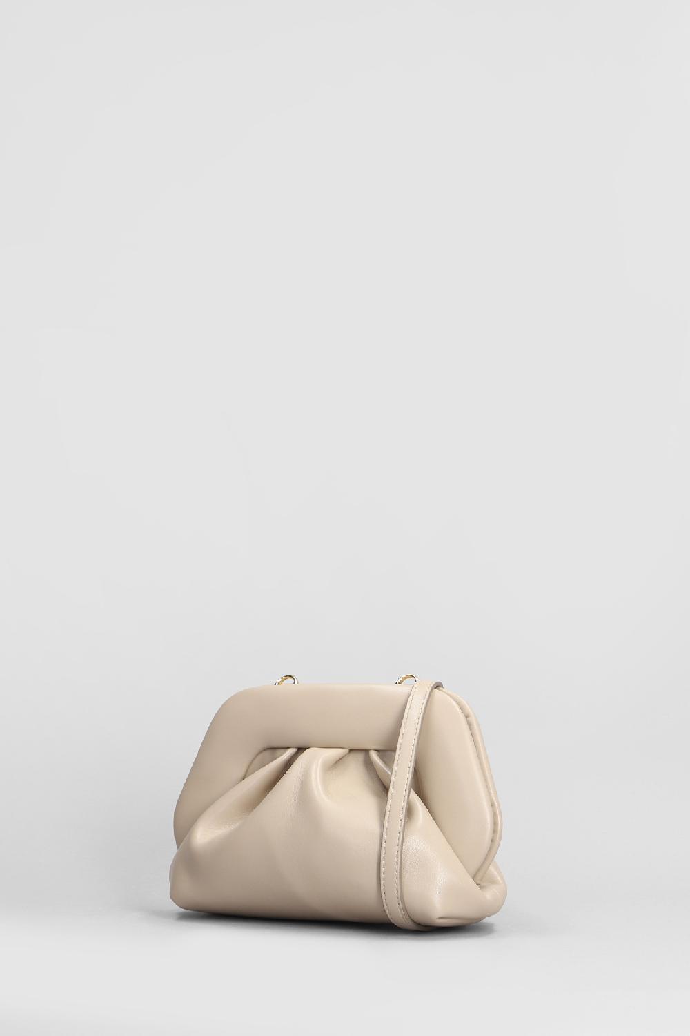 Deliberti THEMOIRè Pochette Gea Vegan Fabric In Ecopelle Taupe Cod. 405894 - Deliberti The Luxury Shopping