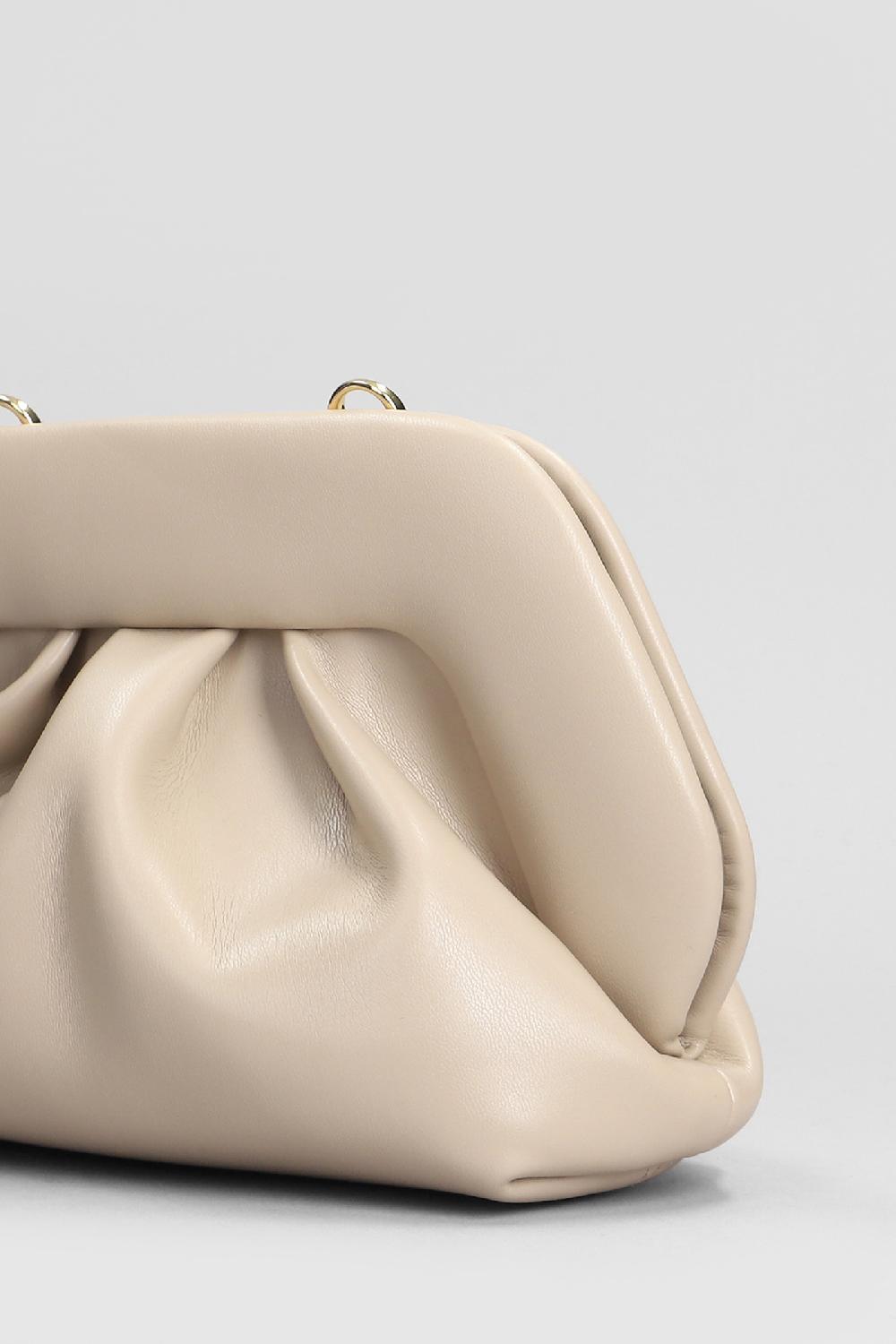 Deliberti THEMOIRè Pochette Gea Vegan Fabric In Ecopelle Taupe Cod. 405894 - Deliberti The Luxury Shopping