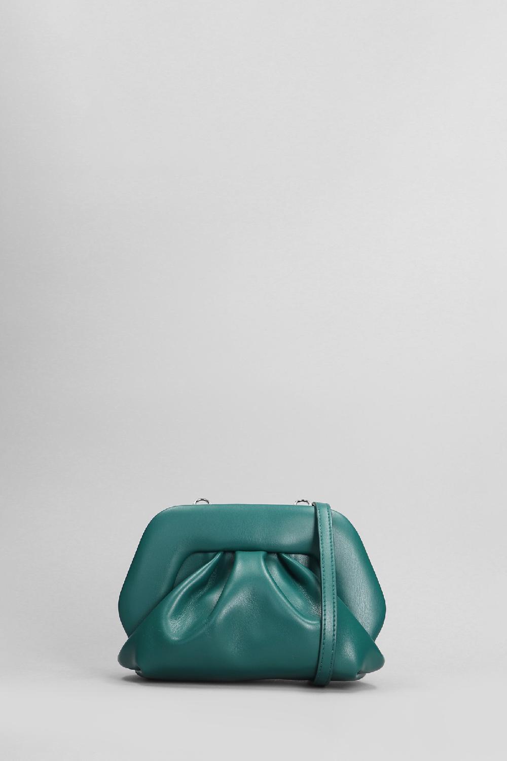 Deliberti THEMOIRè Pochette gea vegan fabric in ecopelle verde cod. 405893 - Deliberti The Luxury Shopping