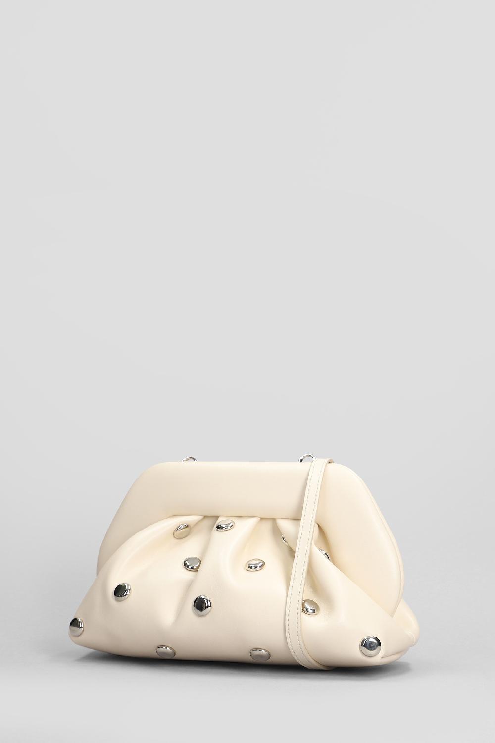 Deliberti THEMOIRè Pochette Tia Beads In Ecopelle Beige Cod. 405905 - Deliberti The Luxury Shopping