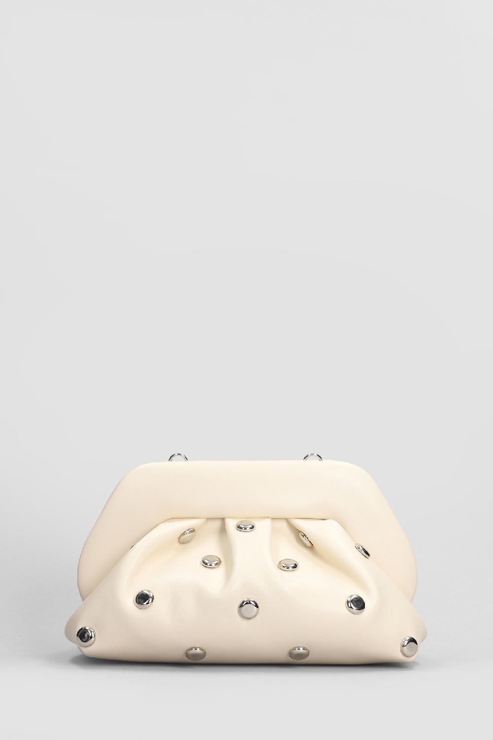 Deliberti THEMOIRè Pochette Tia Beads In Ecopelle Beige Cod. 405905 - Deliberti The Luxury Shopping