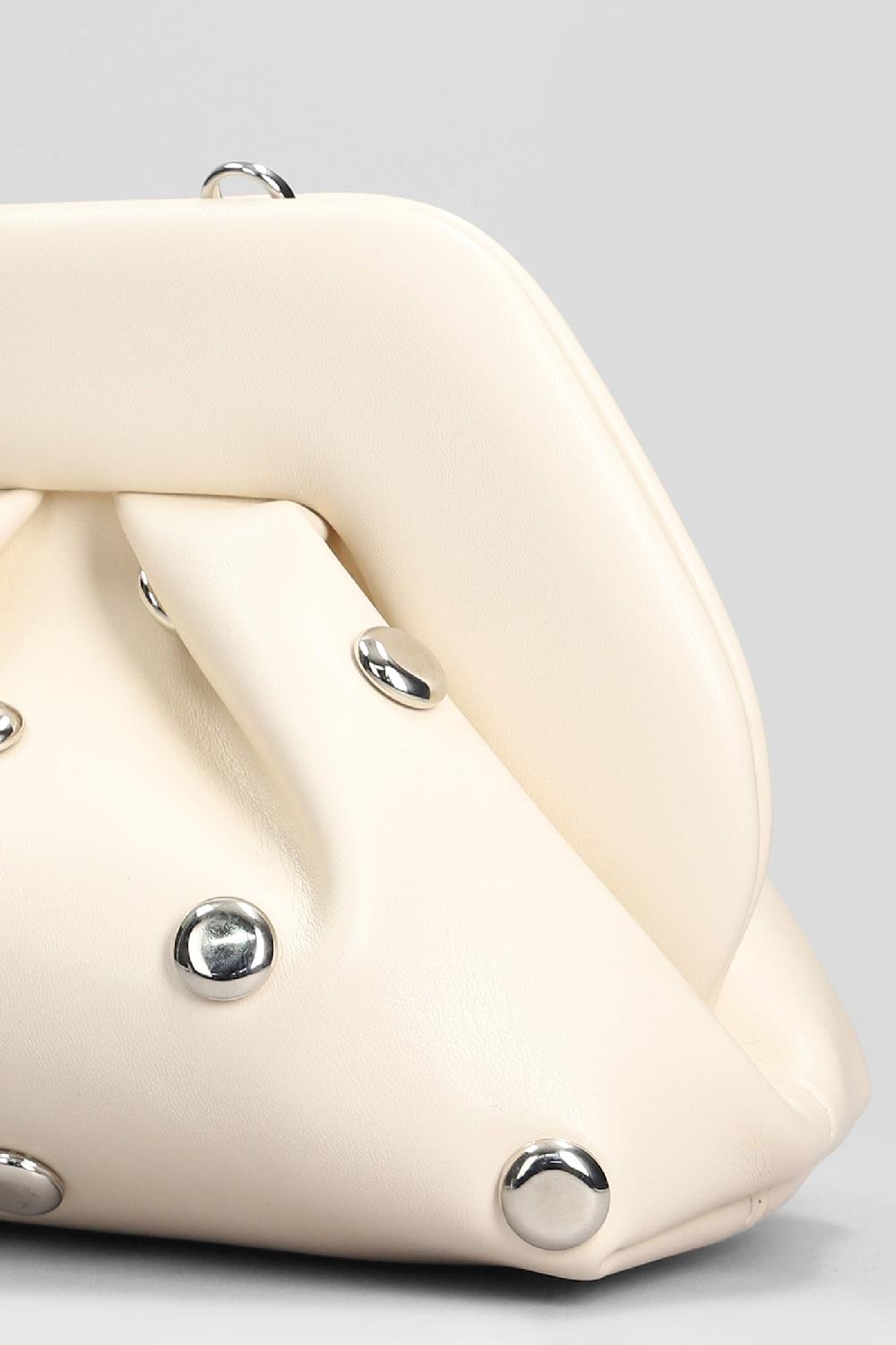 Deliberti THEMOIRè Pochette Tia Beads In Ecopelle Beige Cod. 405905 - Deliberti The Luxury Shopping