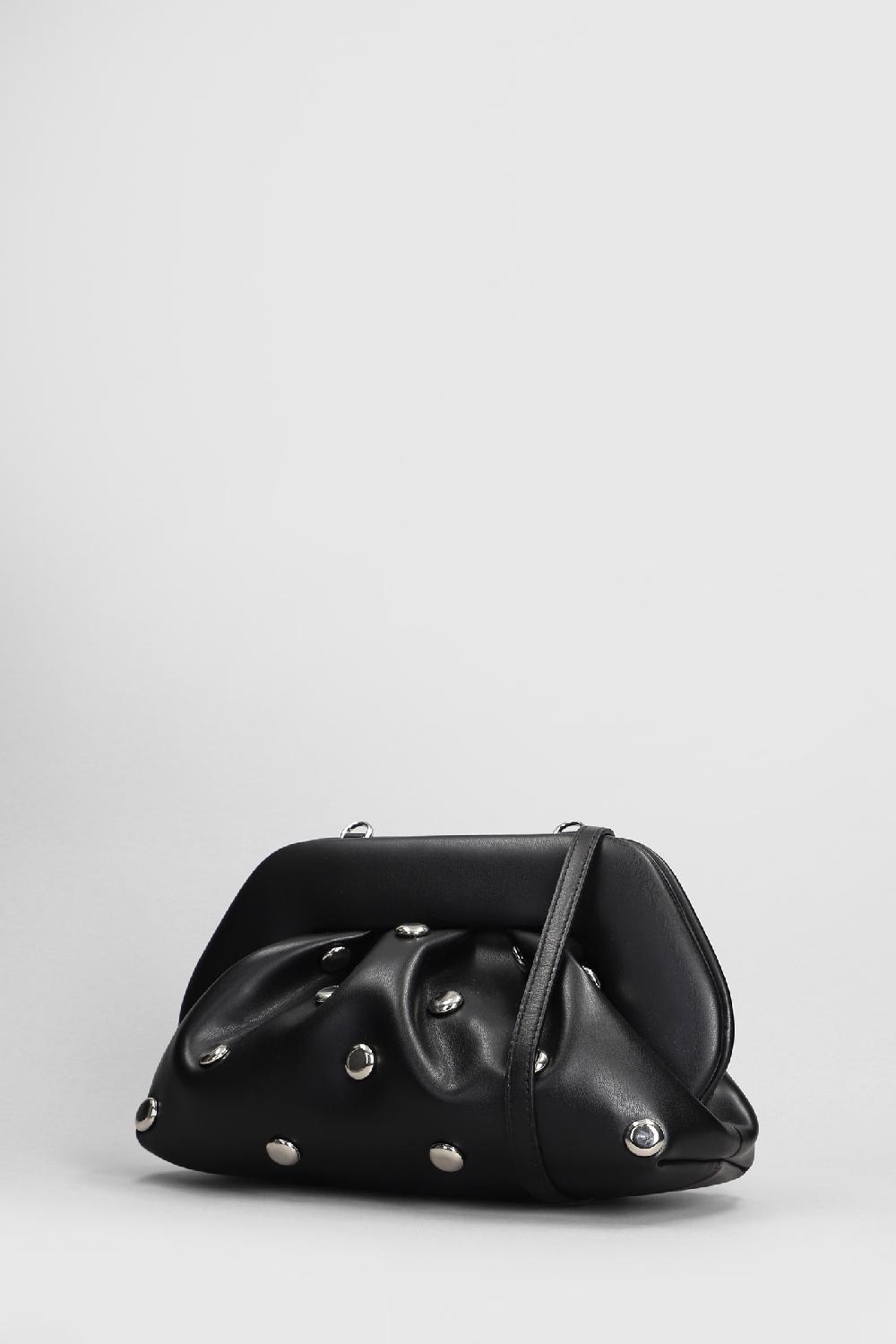 Deliberti THEMOIRè Pochette Tia Beads In Ecopelle Nera Cod. 405904 - Deliberti The Luxury Shopping