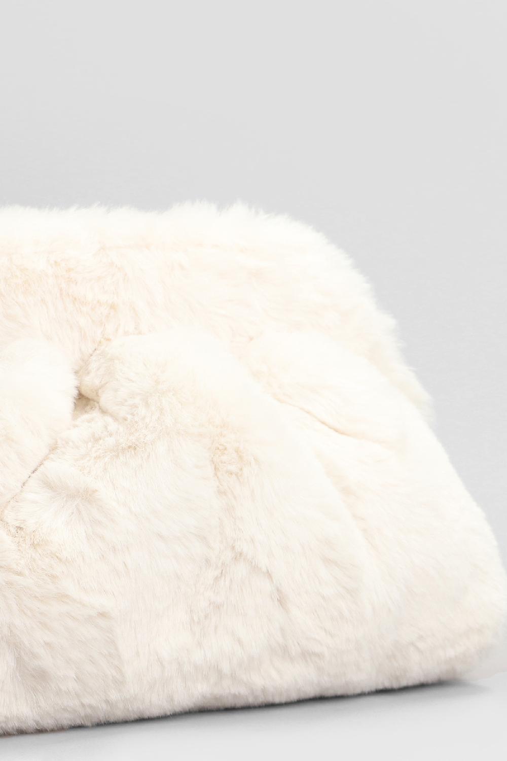 Deliberti THEMOIRè Pochette Tia Fur In Poliestere Beige Cod. 405912 - Deliberti The Luxury Shopping