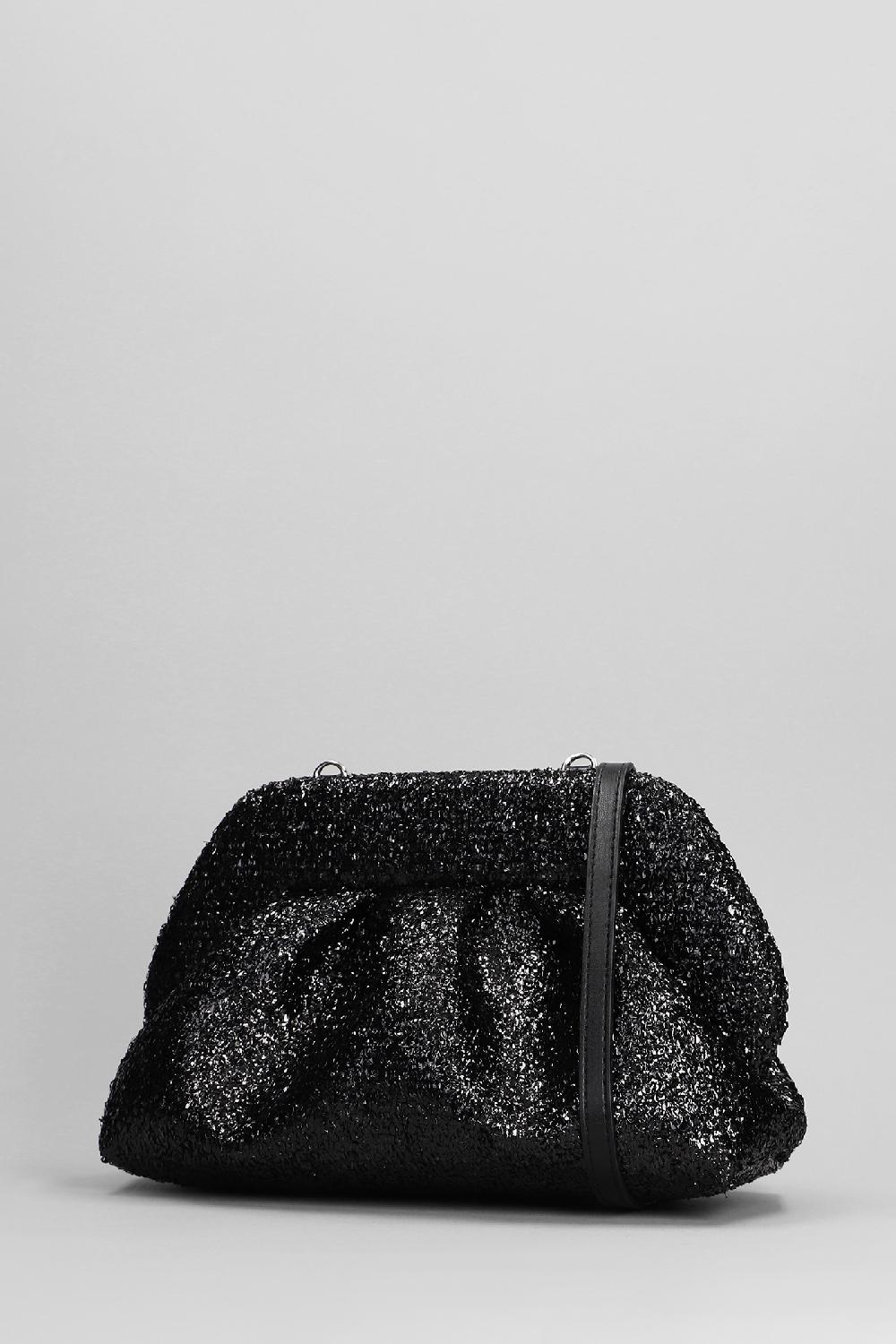 Deliberti THEMOIRè Pochette Tia Sparkling In Tecnico Nero Cod. 394136 - Deliberti The Luxury Shopping