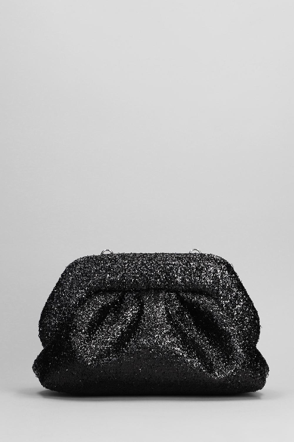 Deliberti THEMOIRè Pochette Tia Sparkling In Tecnico Nero Cod. 394136 - Deliberti The Luxury Shopping