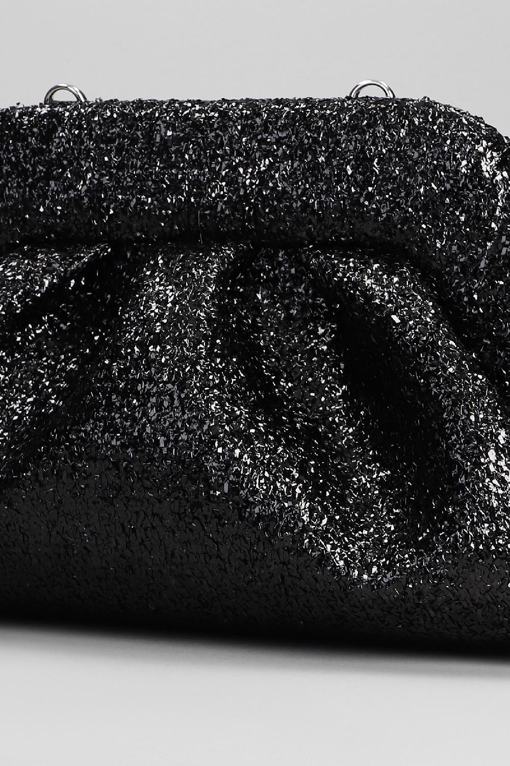 Deliberti THEMOIRè Pochette Tia Sparkling In Tecnico Nero Cod. 394136 - Deliberti The Luxury Shopping