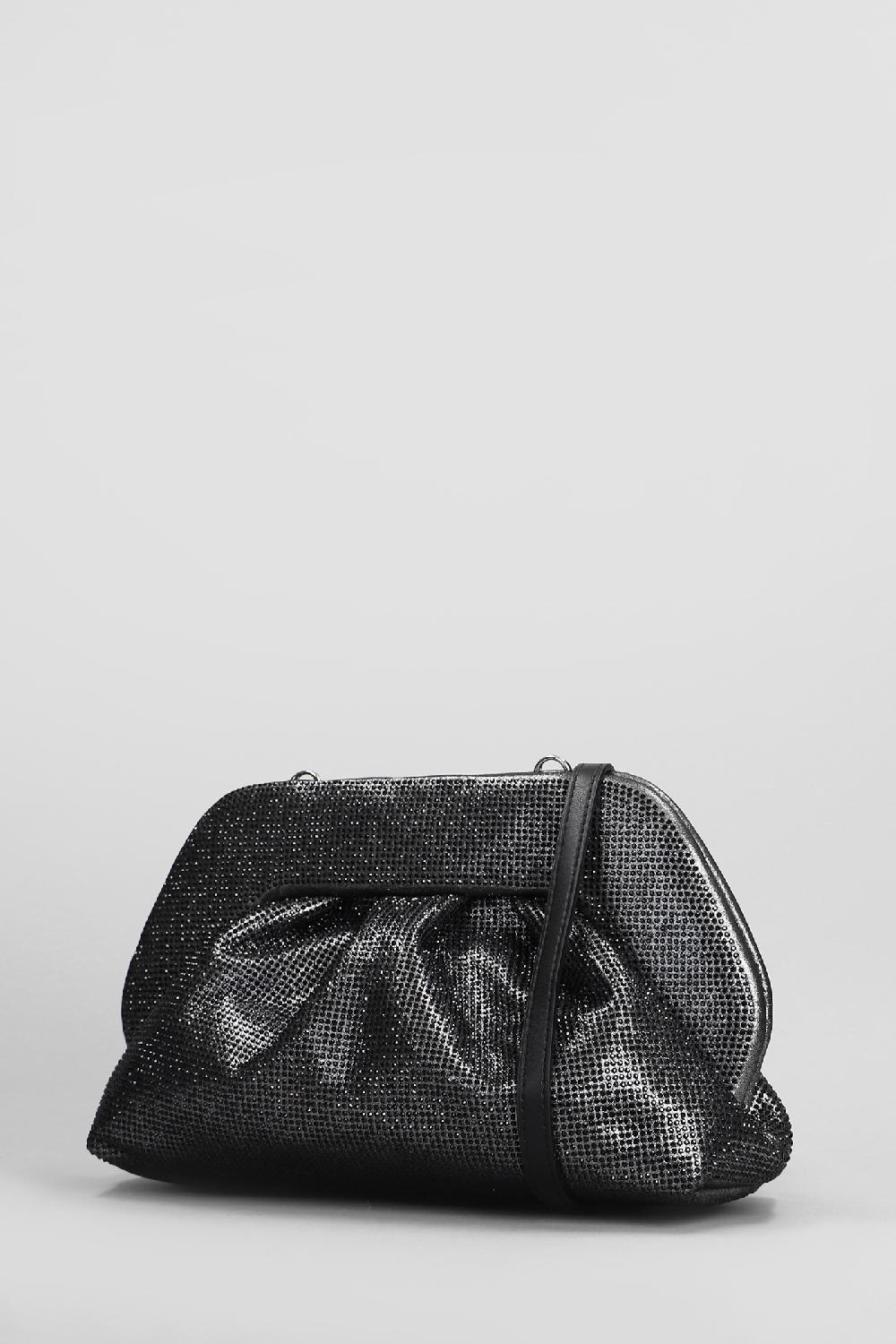 Deliberti THEMOIRè Pochette Tia Strass In Ecopelle Nera Cod. 405889 - Deliberti The Luxury Shopping
