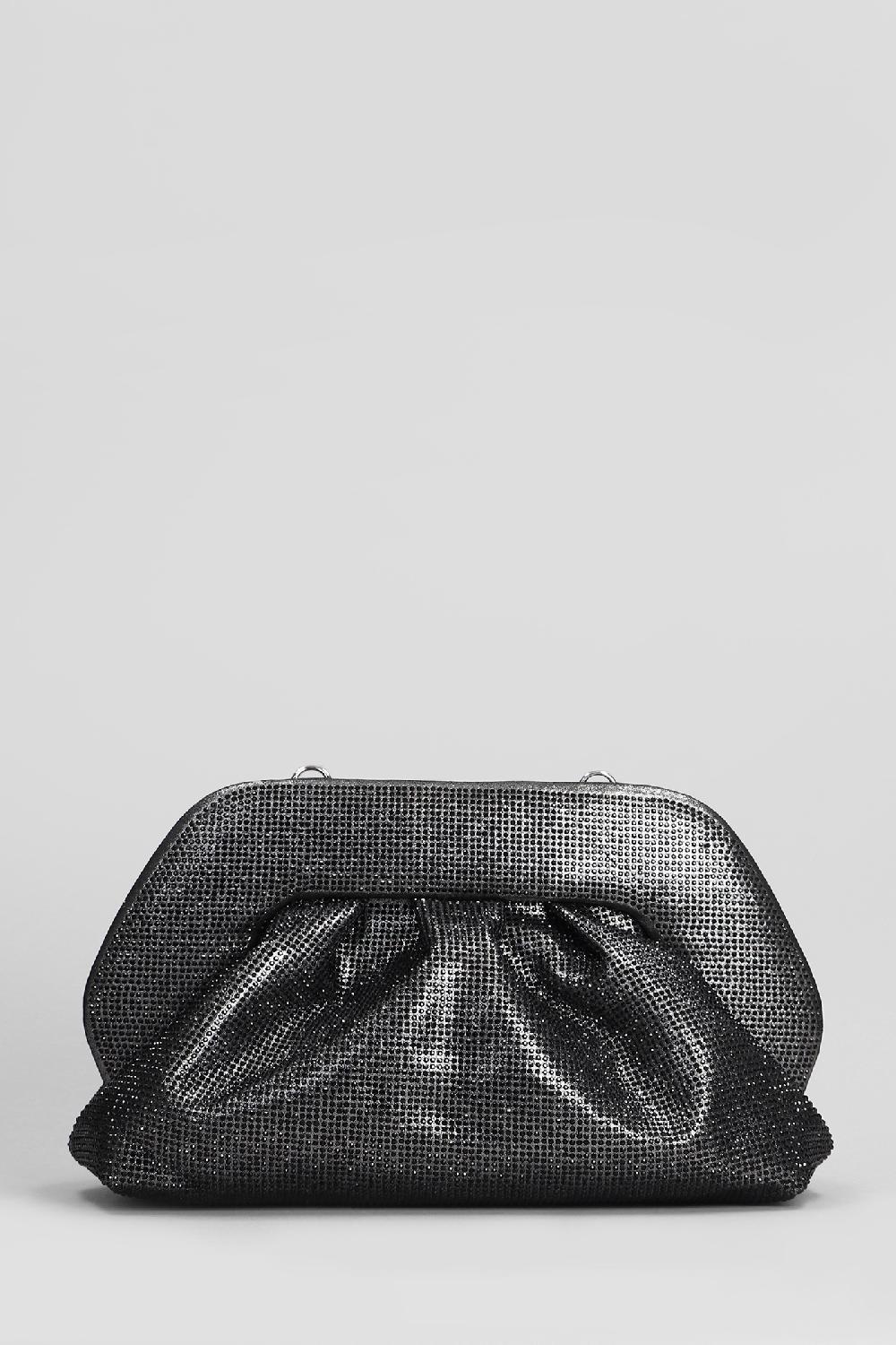 Deliberti THEMOIRè Pochette Tia Strass In Ecopelle Nera Cod. 405889 - Deliberti The Luxury Shopping