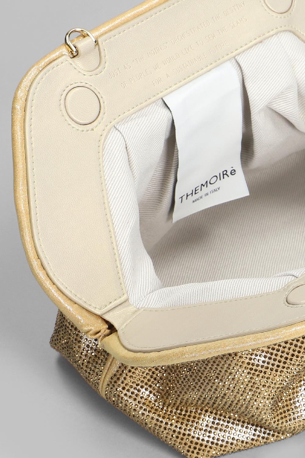 Deliberti THEMOIRè Pochette Tia Strass In Ecopelle Oro Cod. 405891 - Deliberti The Luxury Shopping