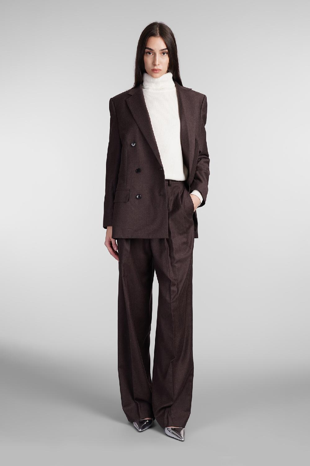 Deliberti Theory Blazer In Lana Marrone Cod. 407422 - Deliberti The Luxury Shopping