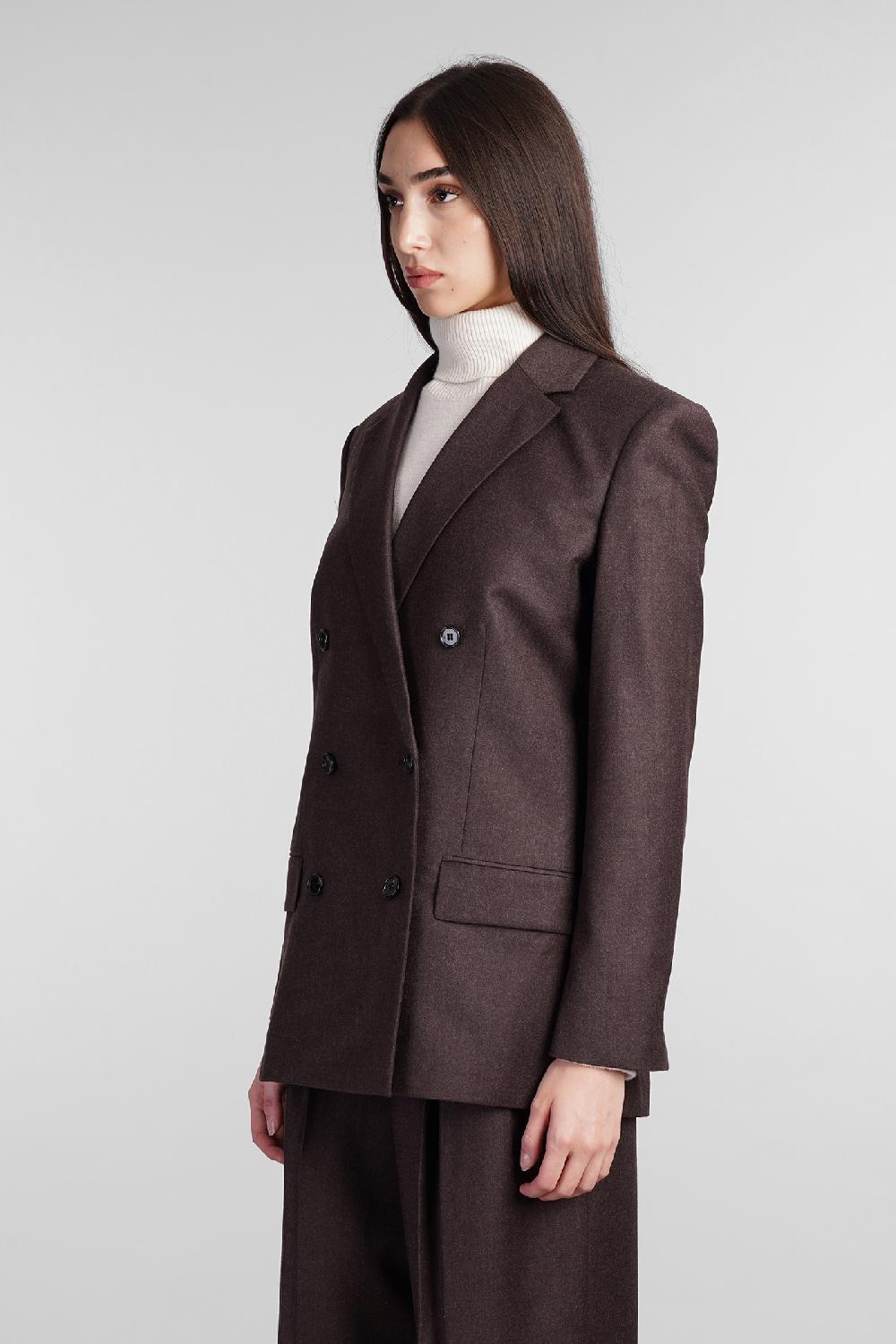 Deliberti Theory Blazer In Lana Marrone Cod. 407422 - Deliberti The Luxury Shopping