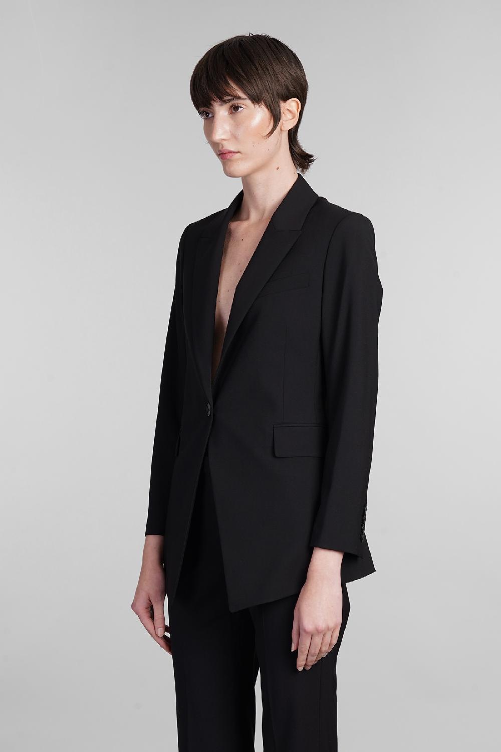 Deliberti Theory Blazer In Lana Nera Cod. 401892 - Deliberti The Luxury Shopping
