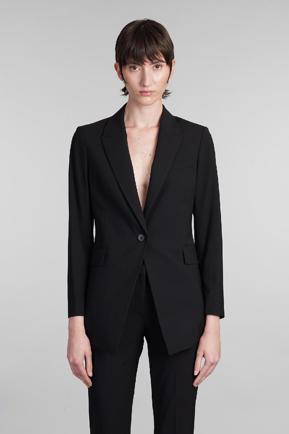 Deliberti Theory Blazer in lana nera cod. 401892 - Deliberti The Luxury Shopping