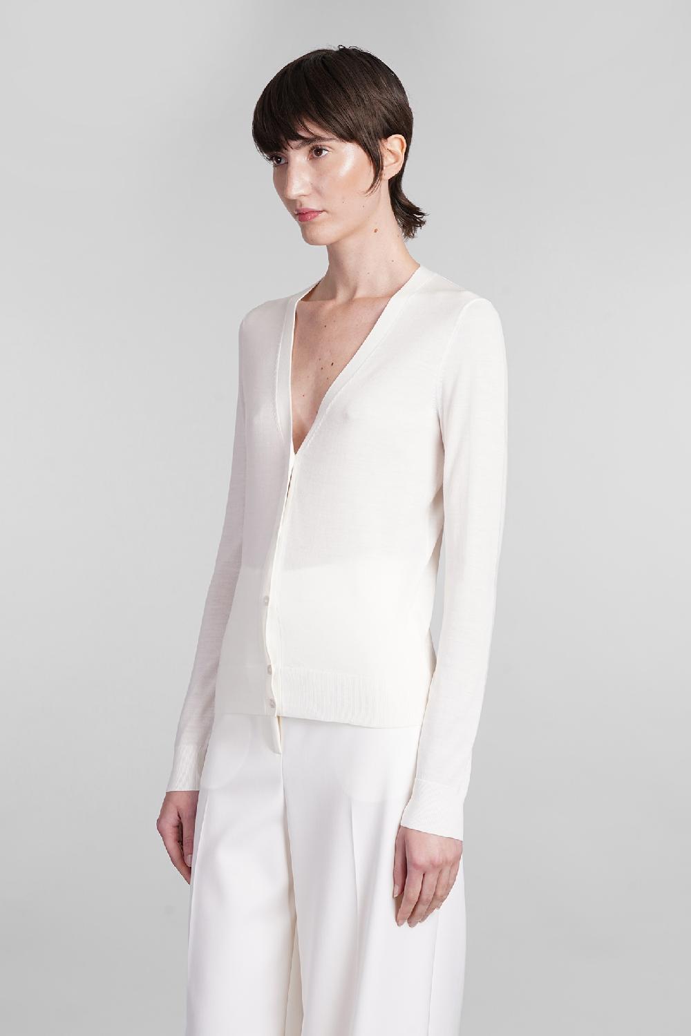Deliberti Theory Cardigan In Lana Beige Cod. 401899 - Deliberti The Luxury Shopping