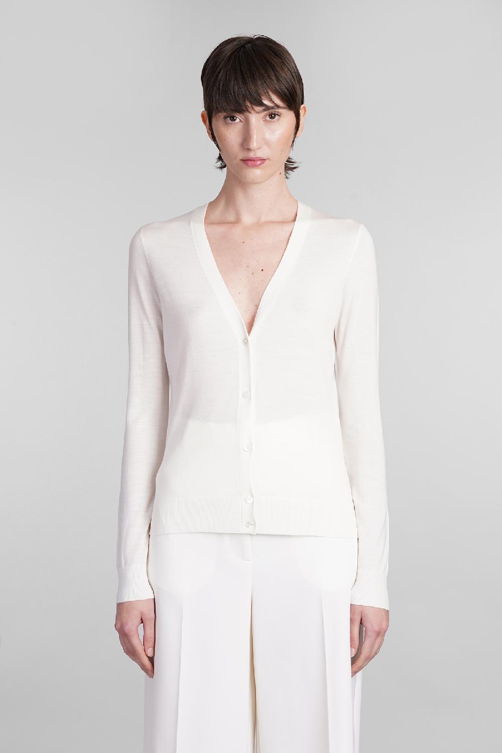 Deliberti Theory Cardigan in lana beige cod. 401899 - Deliberti The Luxury Shopping