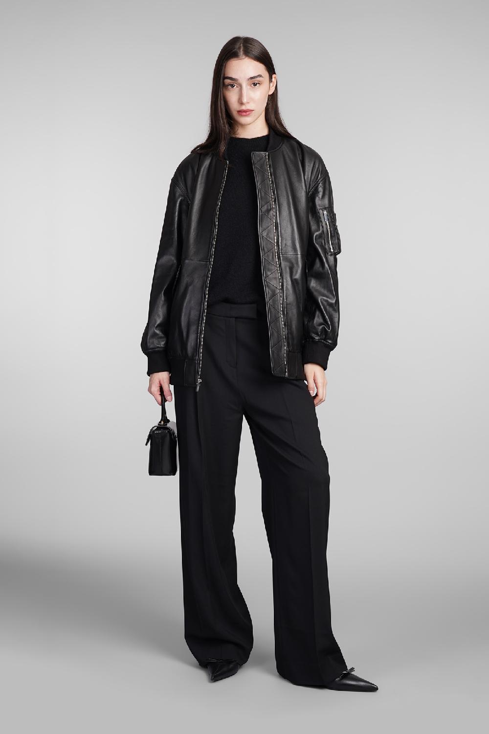 Deliberti Theory Giacca In Pelle In Pelle Nera Cod. 409838 - Deliberti The Luxury Shopping