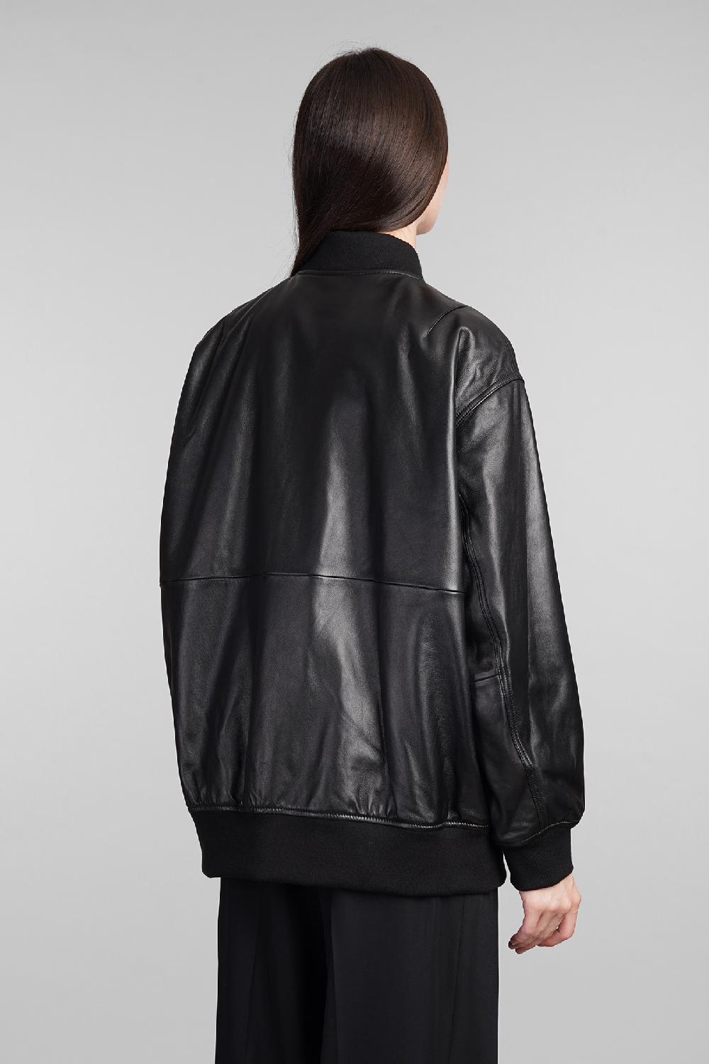 Deliberti Theory Giacca In Pelle In Pelle Nera Cod. 409838 - Deliberti The Luxury Shopping