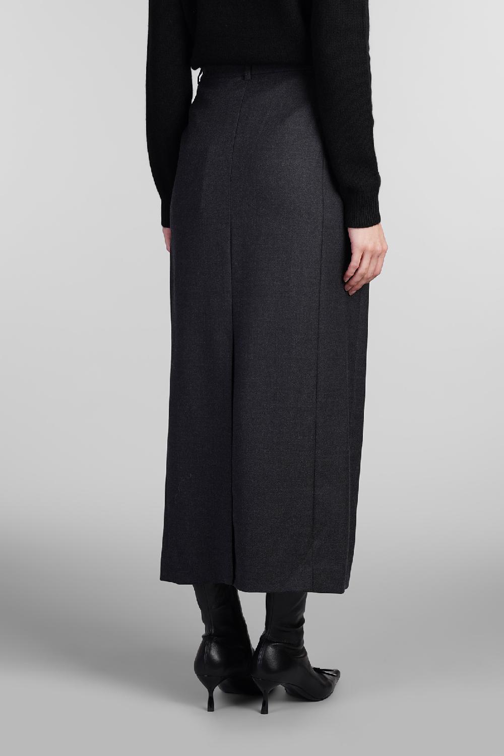 Deliberti Theory Gonna In Lana Grigia Cod. 407425 - Deliberti The Luxury Shopping