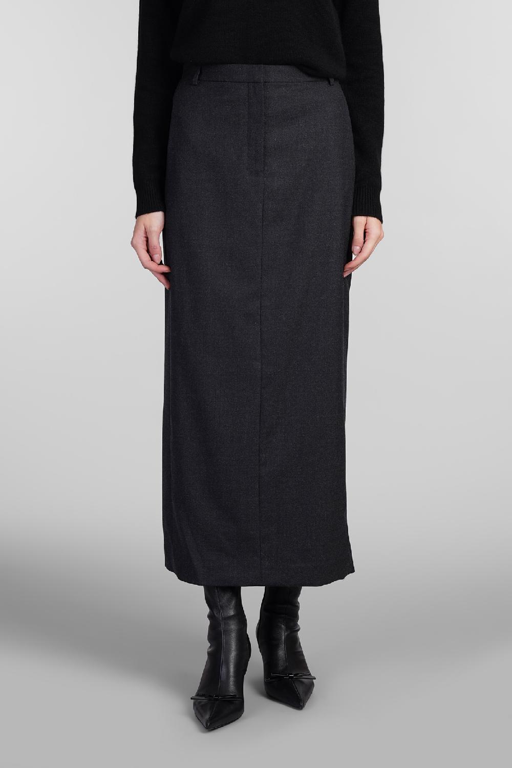 Deliberti Theory Gonna in lana grigia cod. 407425 - Deliberti The Luxury Shopping