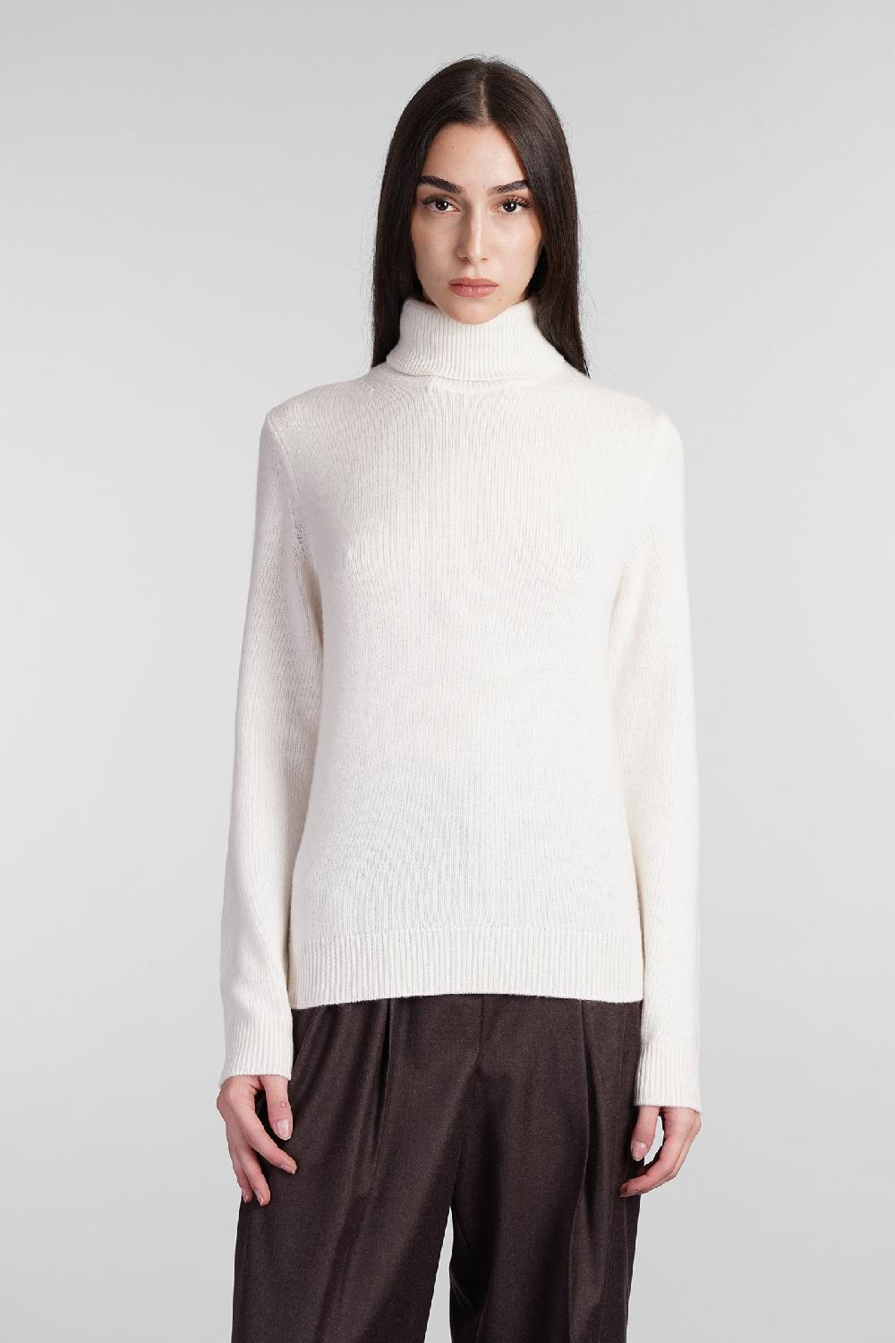 Deliberti Theory Maglia in cashmere beige cod. 406117 - Deliberti The Luxury Shopping