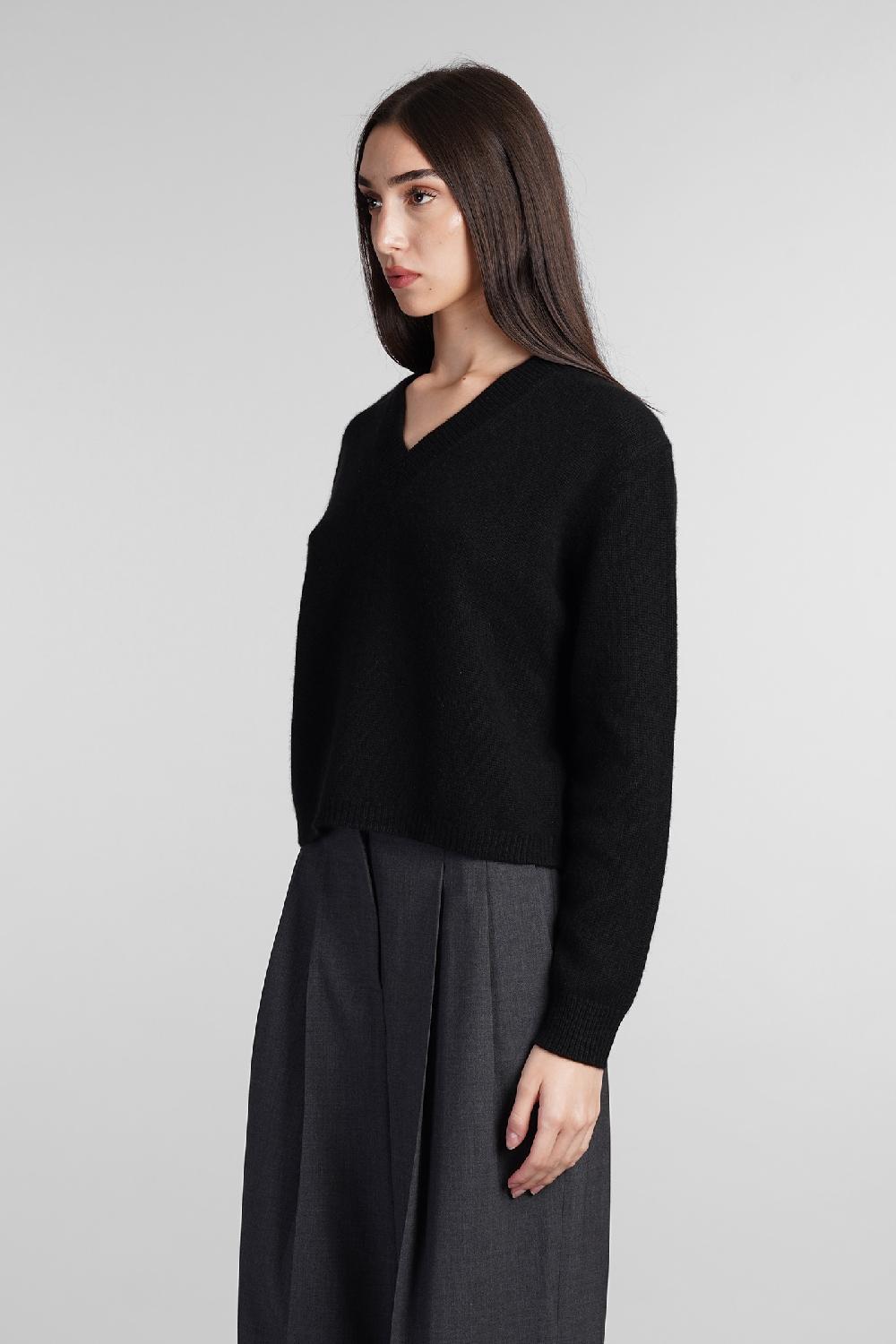 Deliberti Theory Maglia In Cashmere Nera Cod. 406111 - Deliberti The Luxury Shopping