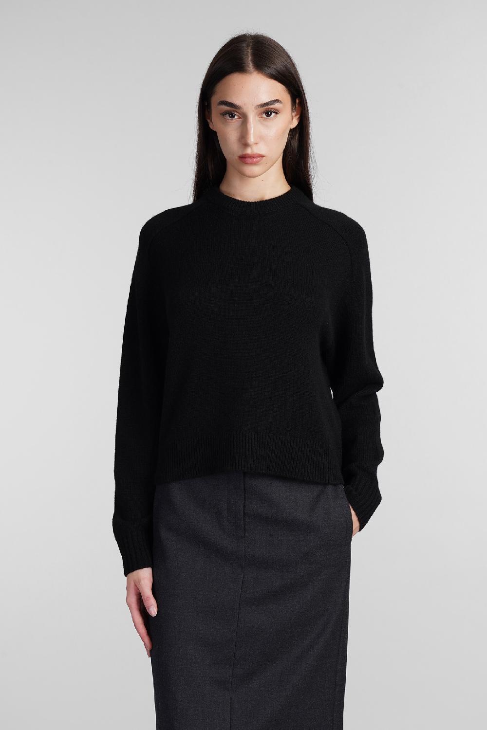Deliberti Theory Maglia in cashmere nera cod. 406113 - Deliberti The Luxury Shopping
