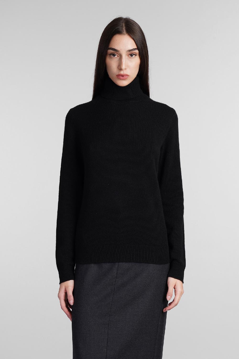 Deliberti Theory Maglia in cashmere nera cod. 406116 - Deliberti The Luxury Shopping