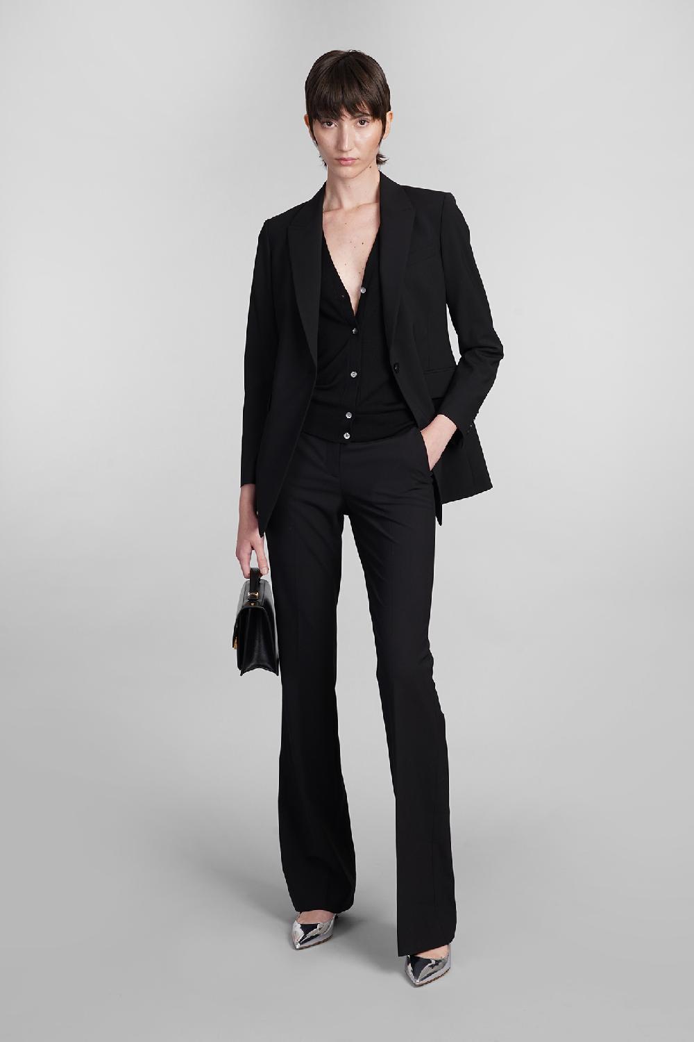 Deliberti Theory Pantalone In Lana Nera Cod. 401893 - Deliberti The Luxury Shopping