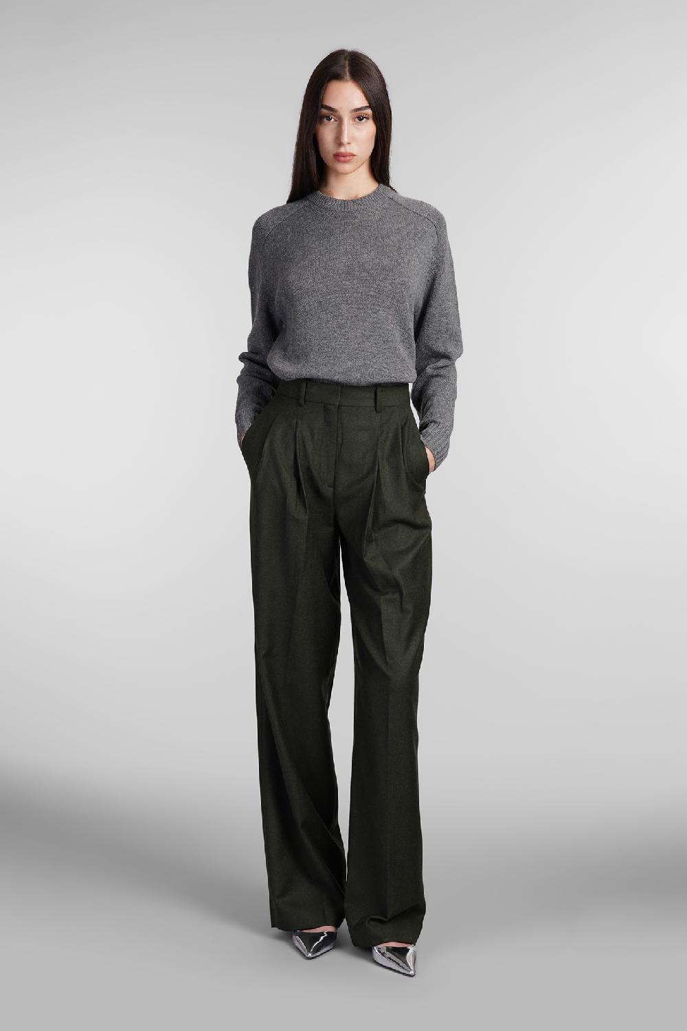 Deliberti Theory Pantalone In Lana Verde Cod. 407424 - Deliberti The Luxury Shopping