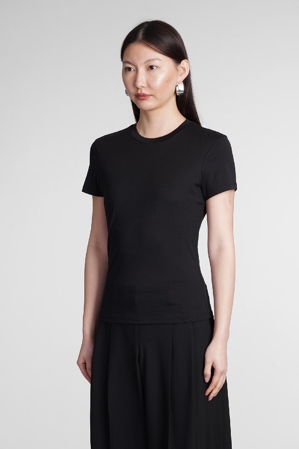 Deliberti Theory T-shirt In Cotone Nero Cod. 387273 - Deliberti The Luxury Shopping